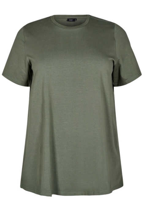 ZIZZI KLASYCZNY ZIELONY T-SHIRT BAWEŁNA 185A ZIZZI KLASYCZNY ZIELONY T-SHIRT BAWEŁNA 185A