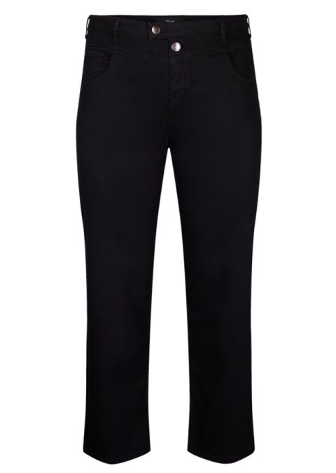 ZIZZI JEANSY CZARNE PROSTA NOGAWKA N82 400A