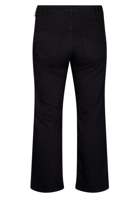 ZIZZI JEANSY CZARNE PROSTA NOGAWKA N82 400A