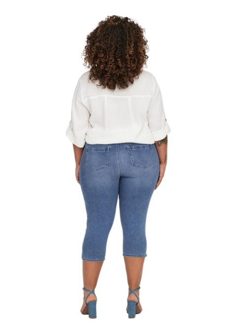 CARMAKOMA JEANSOWE SPODENKI 3/4 RYBACZKI NIEBIESKIE O075 CARMAKOMA JEANSOWE SPODENKI 3/4 RYBACZKI NIEBIESKIE O075
