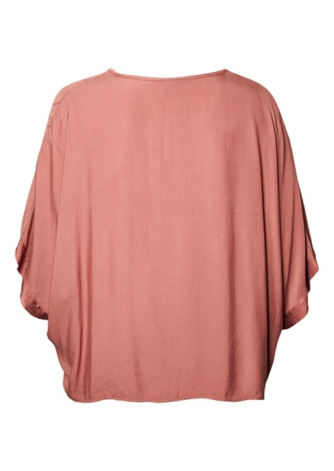 PONT NEUF ELEGANCKA RÓŻOWA BLUZKA OVERSIZE V277 PONT NEUF ELEGANCKA RÓŻOWA BLUZKA OVERSIZE V277