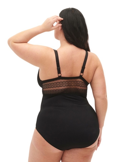 ZIZZI CZARNE BODY KORONKA 508C ZIZZI CZARNE BODY KORONKA 508C