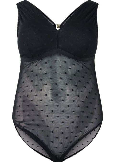 ZIZZI CZARNE BODY SIATECZKA 511F