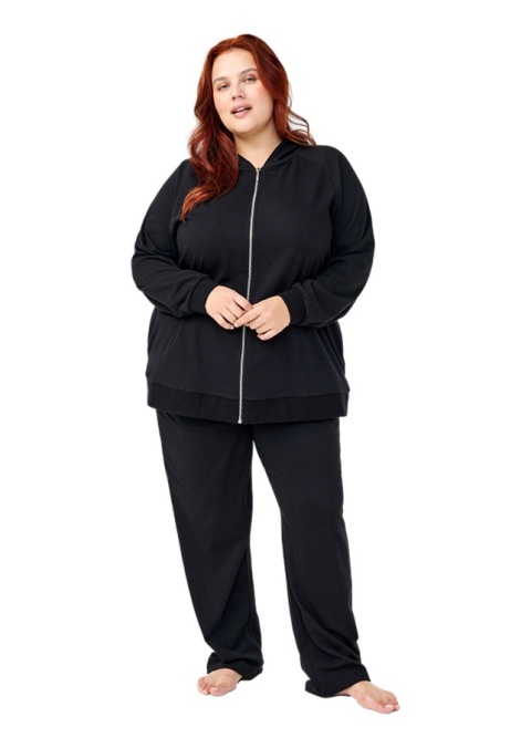 ZIZZI CZARNA BLUZA KARDIGAN ZASUWANA 225A ZIZZI CZARNA BLUZA KARDIGAN ZASUWANA 225A