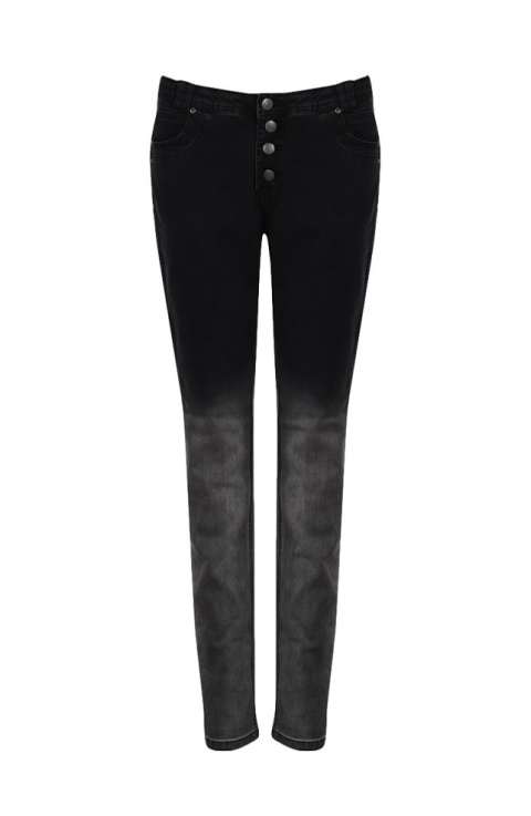 ADIA SPODNIE JEANSY CZARNE BAWEŁNA RURKI A103 ADIA SPODNIE JEANSY CZARNE BAWEŁNA RURKI A103