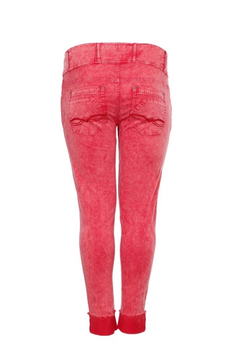 ADIA SPODNIE JEANSY RÓŻOWE RURKI A024