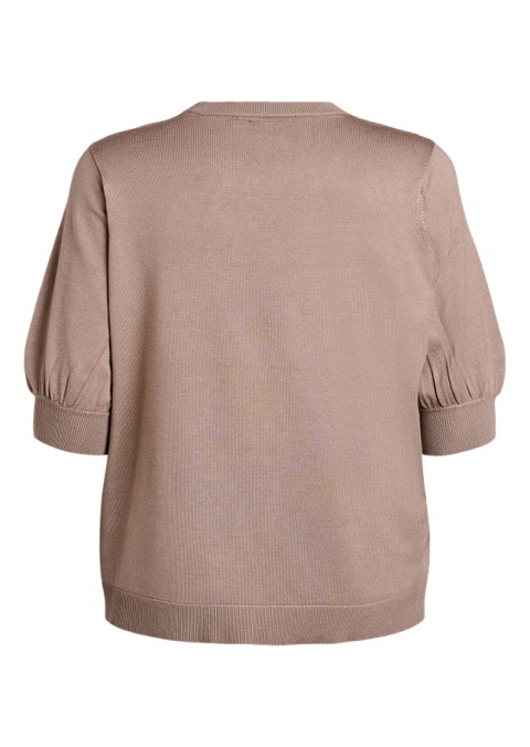 ZIZZI BRĄZOWA DZIANINOWA BLUZKA SWETEREK 435A