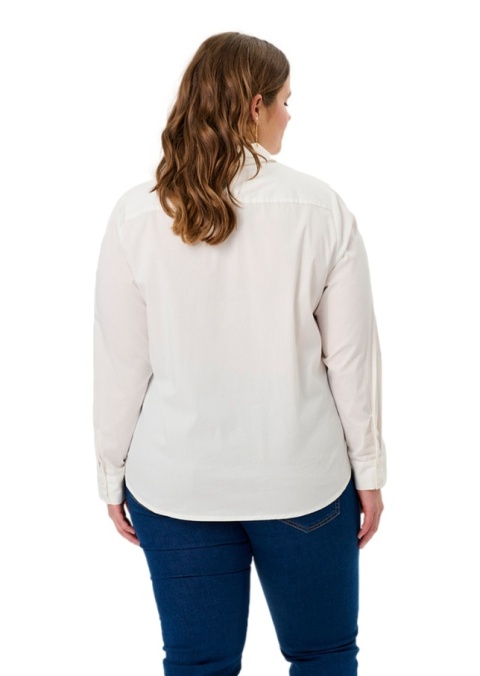 ADIA KLASYCZNA BIAŁA KOSZULA GUZIKI BAWEŁNA A388