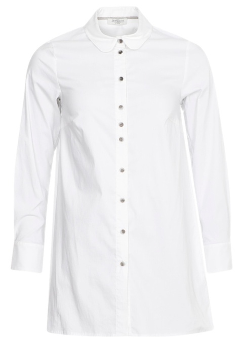 SHIRTMAKER BIAŁA KOSZULA TUNIKA S645
