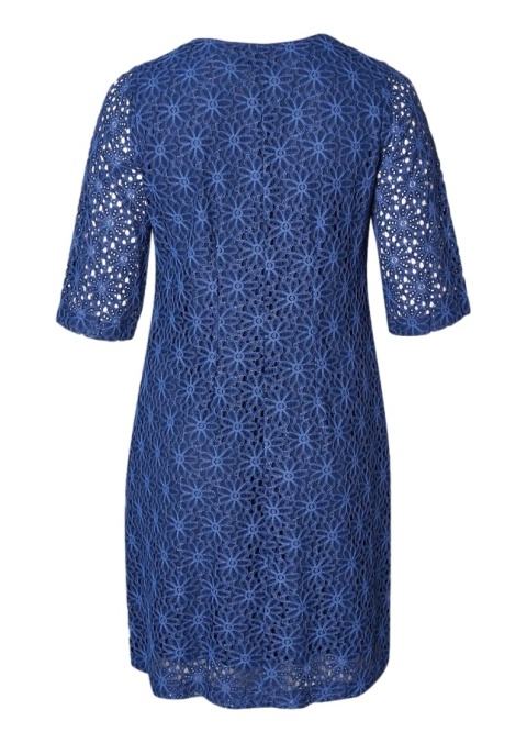 SEMPRE PRU ELEGANCKA NIEBIESKA SUKIENKA KORONKA S783 SEMPRE PRU ELEGANCKA NIEBIESKA SUKIENKA KORONKA S783