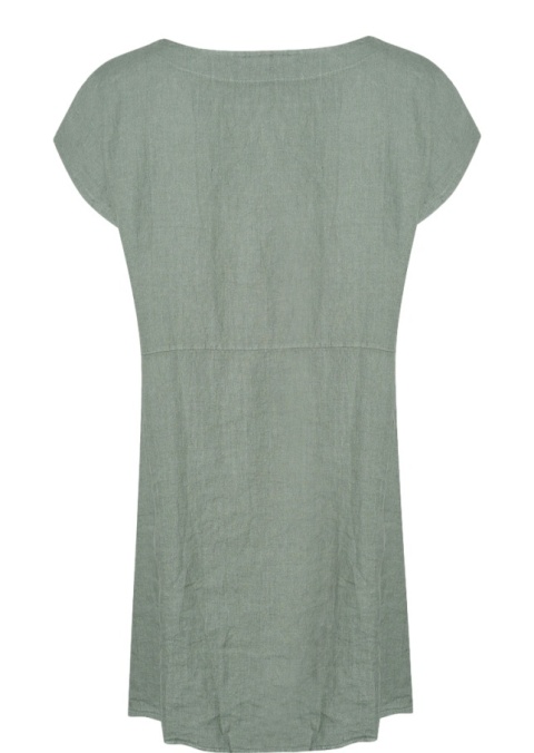 LIND WYGODNA LNIANA SUKIENKA KHAKI KIESZENIE L235
