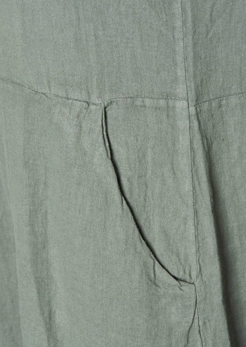 LIND WYGODNA LNIANA SUKIENKA KHAKI KIESZENIE L235
