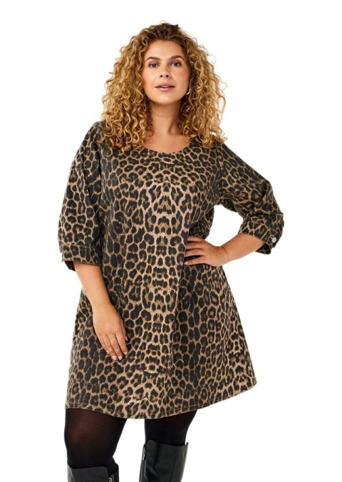 ZIZZI JEANSOWA SUKIENKA PANTERKA 076B ZIZZI JEANSOWA SUKIENKA PANTERKA 076B