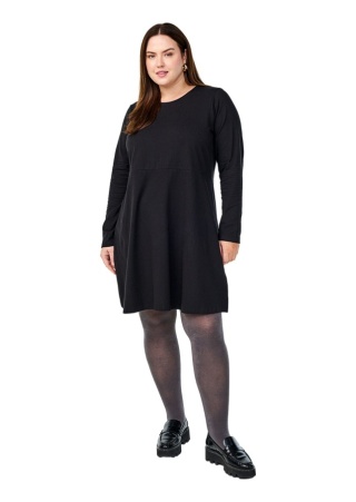 ZIZZI KLASYCZNA CZARNA SUKIENKA BAWEŁNA 036I