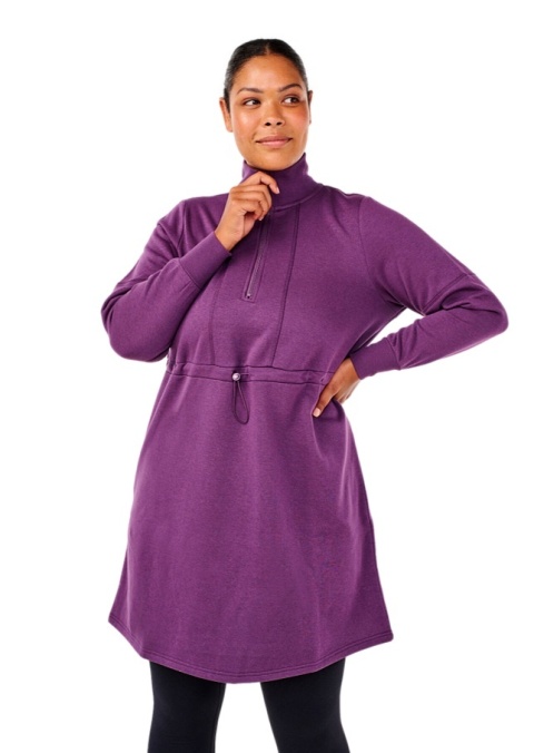 ZIZZI SPORTOWA FIOLETOWA TUNIKA DRESOWA SUWAK 241A