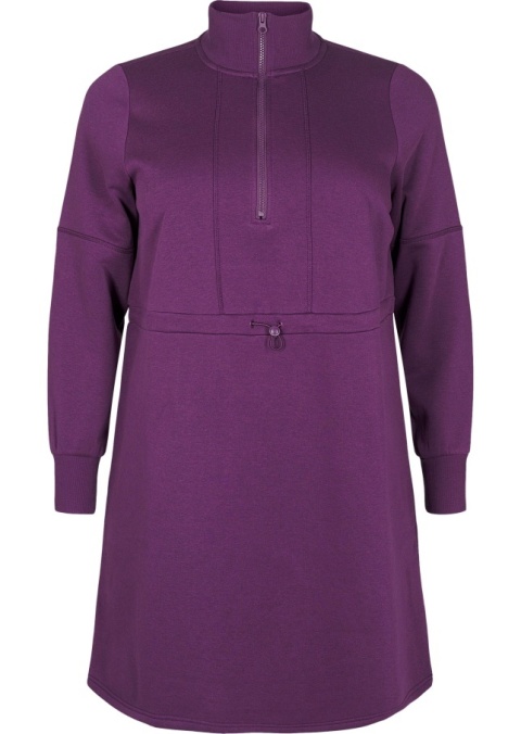 ZIZZI SPORTOWA FIOLETOWA TUNIKA DRESOWA SUWAK 241A