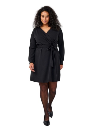 ZIZZI CZARNA SUKIENKA KOPERTOWA WIĄZANIE 146F