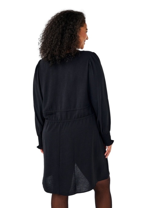 ZIZZI FANTASTYCZNA CZARNA SUKIENKA WIĄZANIE 428A