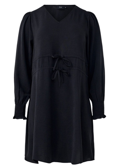 ZIZZI FANTASTYCZNA CZARNA SUKIENKA WIĄZANIE 428A