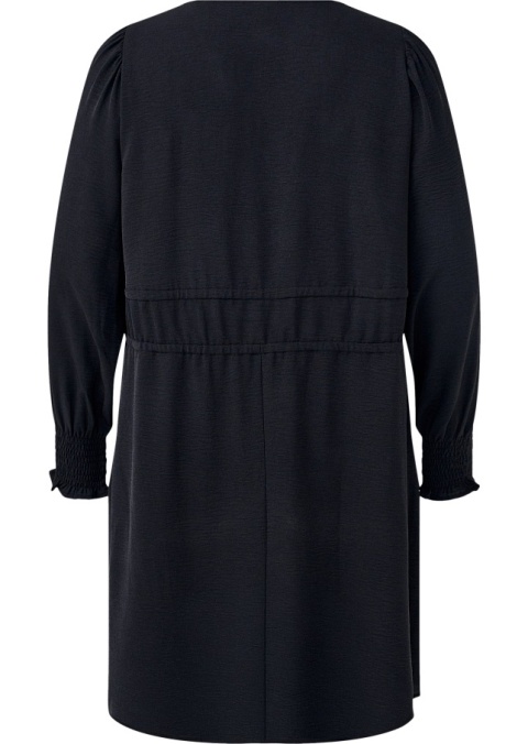 ZIZZI FANTASTYCZNA CZARNA SUKIENKA WIĄZANIE 428A