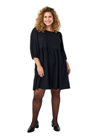 ZIZZI UROCZA CZARNA SUKIENKA BUFKI 059A