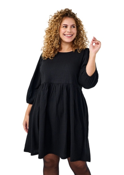 ZIZZI UROCZA CZARNA SUKIENKA BUFKI 059A