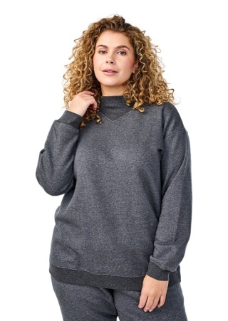 ZIZZI WYGODNA SZARA BLUZA BAWEŁNA 085A