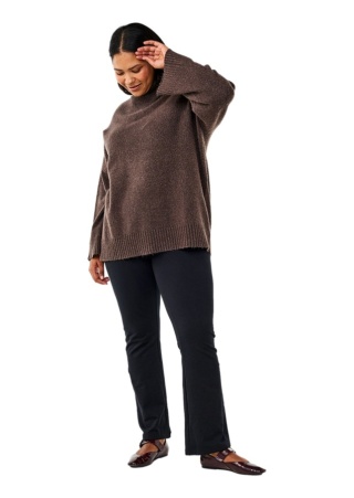 ZIZZI CZARNE SPODNIE LEGGINSY BOOTCUT BAWEŁNA 825B
