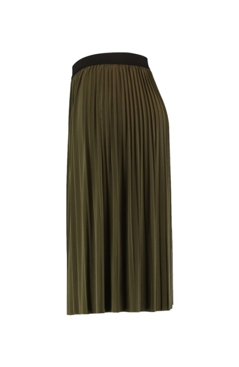 Z-ONE ELEGANCKA SPÓDNICA KHAKI PLISOWANA ZO96