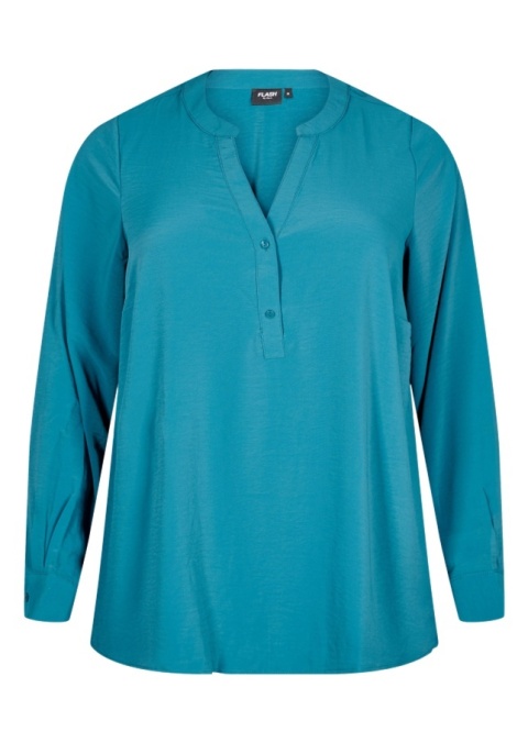 ZIZZI ELEGANCKA TURKUSOWA KOSZULA MANKIET 045A