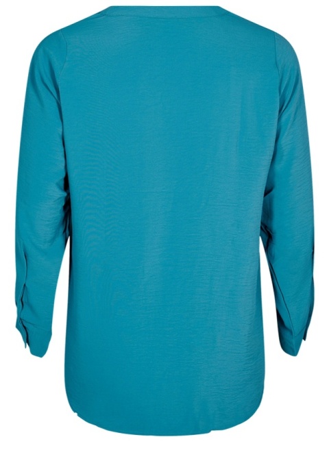 ZIZZI ELEGANCKA TURKUSOWA KOSZULA MANKIET 045A