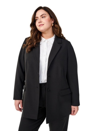ZIZZI ELEGANCKA CZARNA MARYNARKA 377B