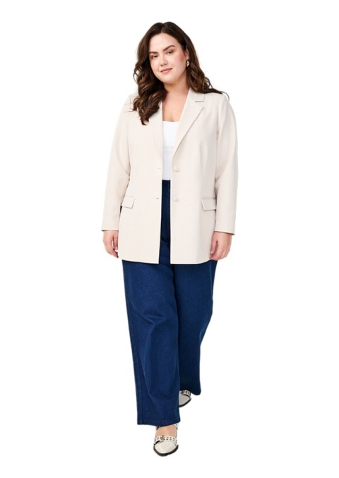 ZIZZI ELEGANCKA KREMOWA MARYNARKA 377B