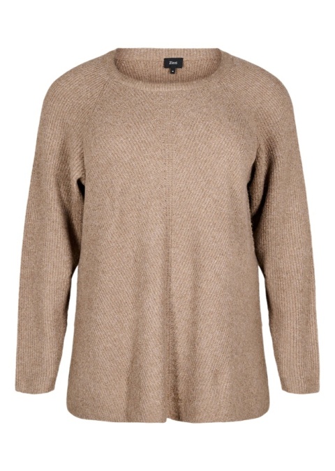 ZIZZI BEŻOWA BLUZKA SWETER DZIANINA 279D