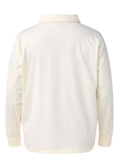 ZIZZI KLASYCZNA KREMOWA BLUZKA POLO 611B