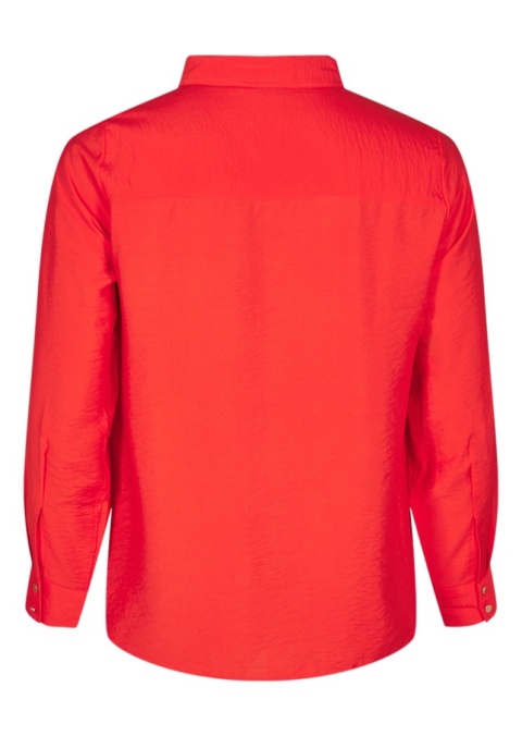 ZIZZI KLASYCZNA CZERWONA KOSZULA KIESZENIE 599E