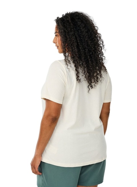 ZIZZI KLASYCZNY SZARY T-SHIRT NADRUK 002G