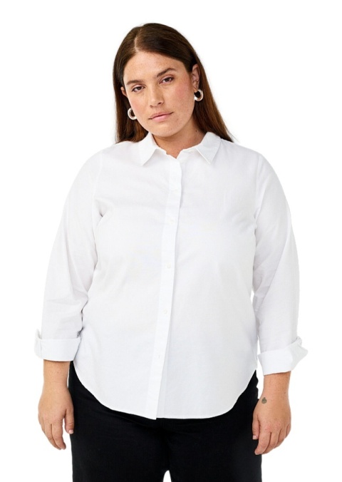 ZIZZI BIAŁA KOSZULA GUZIKI BAWEŁNA 065A