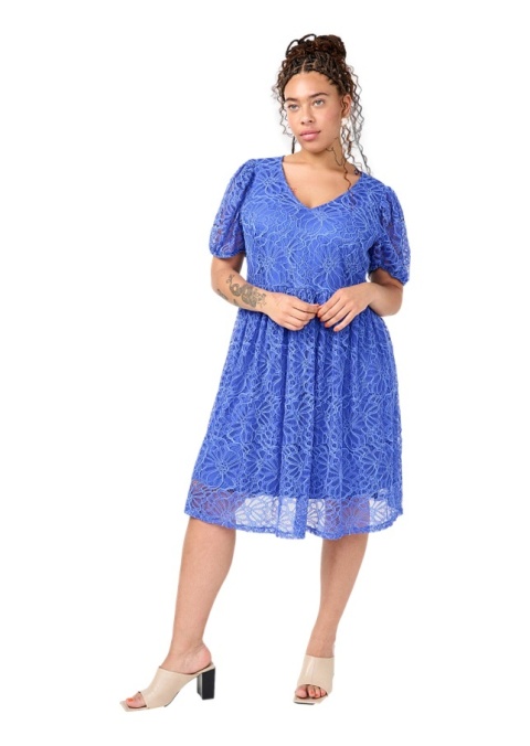 ZIZZI NIEBIESKA ELEGANCKA SUKIENKA KORONKA 234B ZIZZI NIEBIESKA ELEGANCKA SUKIENKA KORONKA 234B