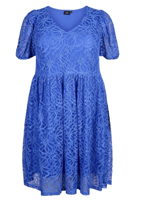 ZIZZI NIEBIESKA ELEGANCKA SUKIENKA KORONKA 234B ZIZZI NIEBIESKA ELEGANCKA SUKIENKA KORONKA 234B