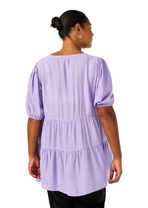 ZIZZI PIĘKNA LILIOWA BLUZKA TUNIKA WISKOZA 970A