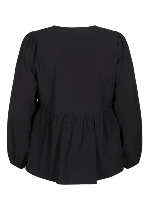 ZIZZI PIĘKNA CZARNA BLUZKA KOKARDA 586C