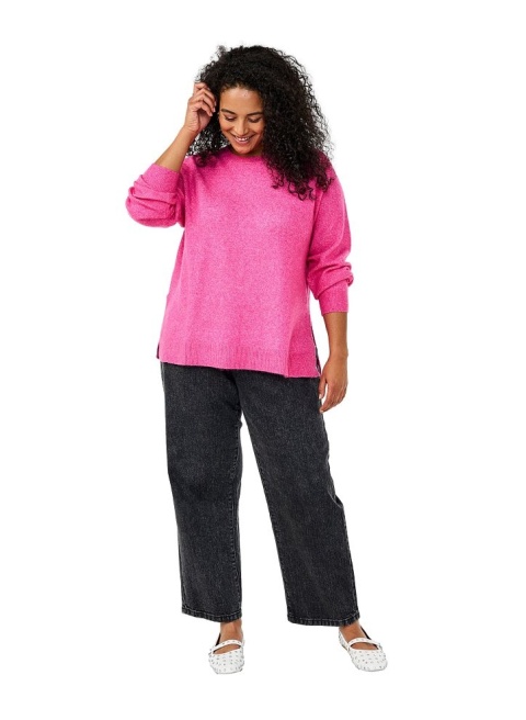 ZIZZI PIĘKNA RÓŻOWA BLUZKA DZIANINA SWETER 422A