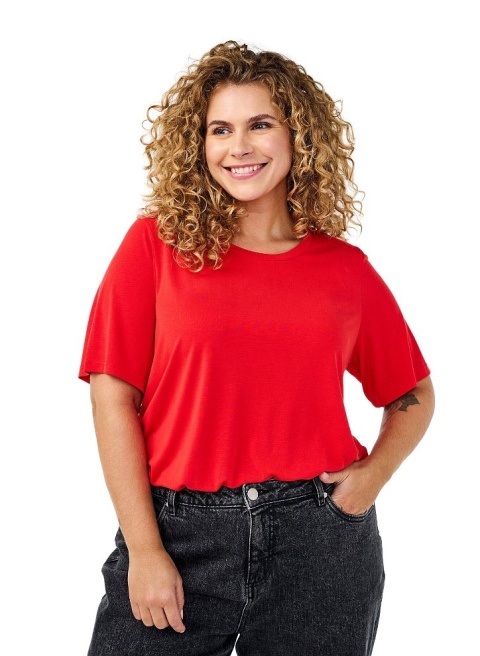 ZIZZI WYGODNA CZERWONA BLUZKA T-SHIRT 235A ZIZZI WYGODNA CZERWONA BLUZKA T-SHIRT 235A