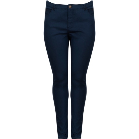 ADIA MATERIAŁOWE SPODNIE JEANSY INDYGO A774