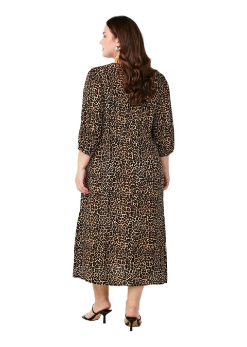 ZIZZI PIĘKNA DŁUGA PANTERKOWA SUKIENKA WZÓR 057V