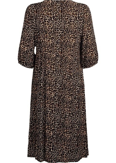 ZIZZI PIĘKNA DŁUGA PANTERKOWA SUKIENKA WZÓR 057V