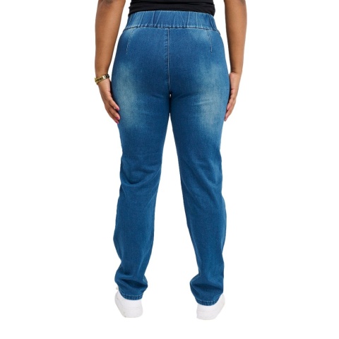 PONT NEUF NIEBIESKIE SPODNIE JEGGINSY WYSOKI STAN PROSTE V232