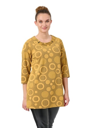 PONT NEUF WYGODNA ŻÓŁTA BLUZKA KÓŁKA V156