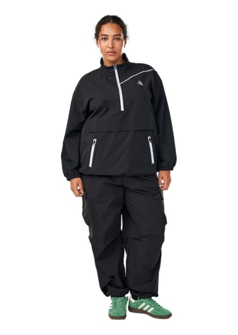ZIZZI CZARNA SPORTOWA KURTKA ANORAK ODBLASKI 258C